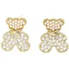 Estilo Nuevo, Pendientes de Oso de Perla Súper Hermosos con Diseño Único, Venta al por Mayor desde el Fabricante, Pendientes Únicos y Hermosos de Zirconia para Mujer
