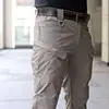 Calças Cargo Stretch Finas de Verão Calças de Treino Respiráveis para Exterior Multi-Bolsos Resistentes ao Desgaste Estilo Militar