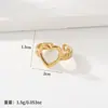 Anillo de Amor Europeo y Americano Transfronterizo para Mujer de Acero de Titanio No Desvanecible Chapado en Oro de 18 Quilates Anillo de Acero Inoxidable de Alta Gama Venta al por Mayor