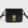 Bolsa Feminina Couro Genuíno Couro Bovino High-End Nicho Versátil Pequena Quadrada Ombro Cruzado Caixa Tofu Bolsa 2025 Novo Modelo
