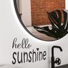 FX-A280 comercio exterior eslogan en inglés Hola Sol pegatina decorativa de pared para embellecimiento del hogar con ventana de vidrio
