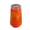 Vaso de Vidrio Rayado Vertical de Gran Capacidad con Diseño de Cintura de Gota de Agua, Adecuado para Uso en el Hogar, Leche para el Desayuno, Batidos, Té de Frutas y como Vaso de Agua Especial