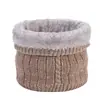 Bufanda de Invierno de Doble Capa con Giro para Montar al Aire Libre para Hombres y Mujeres, Bufanda de Punto Grueso con Forro de Felpa, Resistente al Viento, Cálida, de Cuello, Estilo Todo Fósforo