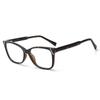Montura de gafas 7013TR90 cara redonda pequeña montura pequeña retro literario lata de té se puede equipar con montura para gafas de miopía lente plana coreana