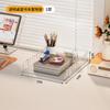 Suporte de Armazenamento de Mesa em Acrílico Transparente Suporte para Armazenamento de Livros e Arquivos A4 Organizador de Mesa Caixa de Armazenamento para Escritório