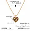 Collar de Corazón de Acero Inoxidable Myya Colgante de Girasol Retro Maillard Europeo y Americano Collar Listo para Usar al por Mayor Joyería para Mujer