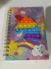 Bobina Pop It de Silicone Descompressão Dinossauro de Silicone Unicórnio de Silicone Caderno Rato de Silicone Caderno A5