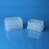 Caixa Retangular de Plástico Transparente Porta-Cartão de Visita Caixa para Embalagem de Papelaria Caixa de Armazenamento para Acessórios de Unha Vestíveis Caixa Organizadora Venda por Atacado