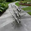 Procesos de Fábrica de Origen y Personaliza Galería Fortaleza Espiritual Pequeños Adornos de Paisaje Exterior Grandes Esculturas de Acero Inoxidable