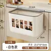 Cubo de basura doméstico, para colgar en la puerta del armario, cubo sanitario grande, contenedor de almacenamiento de residuos de cocina, montado en la pared, cesta para toallas de papel sin necesidad de agacharse
