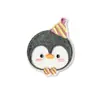 Pegatinas de Tela Bordadas de Animales Pingüinos de Dibujos Animados Autoadhesivas, Parches Decorativos sin Costura, Chaquetas de Plumas, Pantalones, Bolsos, Reparación sin Costuras