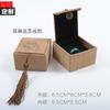 Borla de linho Wen Play Estilo Chinês Jóias Vintage Jade Jóias Embalagem Anel Pingente Pulseira Colar Caixa de Presente