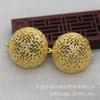 Hongxing DIY Joyería Cobre Color Oro 24K Conservador de Color 35*4mm Bola Hueca de Aromaterapia Imitación Filigrana Material Hecho a Mano B1651