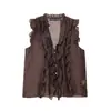 Colete Decorativo Camadas Verão Feminino Estilo Europeu e Americano 61130
