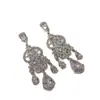 Pendientes Coreanos de Moda con Zirconia en Forma de Corazón y Borla de Gota de Agua Pendientes Transfronterizos Europeos y Americanos Pendientes de Lujo Ligero de Gama Alta de Nicho para Mujer