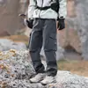 Pantalones de Trabajo para Hombre para Exteriores, Impermeables, Cálidos, Multibolsillos, Pierna Recta, Pantalones Casuales para Senderismo y Trekking, Modelo Primavera y Otoño K8907
