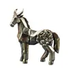 Caballo Geométrico de Latón Cruzado Ornamento Animal Más Vendido, Nueva Decoración de Latón del Caballo del Zodiaco