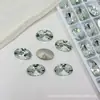 Wuzhou K9 Súper Brillante 8X12 Forma de Huevo de Paloma Pedrería 1:1 Réplica de Huazi Accesorios de Uñas Decorativas de Fondo Puntiagudo DIY