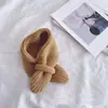 Cachecol de Tricô Infantil Outono e Inverno, Aquecedor de Pescoço Listrado Quente para Meninos e Meninas, Aquecedor de Pescoço de Lã para Bebê Estilo Coreano Fofo e Fashion