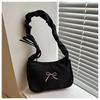 Bolso de Hombro Único de Diseño Nicho Francés 2025 Bolso de Axila para Mujer Nuevo Diseño Nicho Estilo Occidental Plisado Bandolera Bolso de Mujer