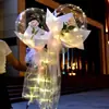 Balões Bobo da Moda Barraca de Mercado Noturno Balões Bobo Transparentes com Penas de Desenho Animado Brilhantes Brinquedos Infantis para Venda