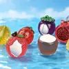 Micro-paisagem simulação luminosa fruta tridimensional comida e brincar enfeites de resina grampo de cabelo diy acessórios decorativos tridimensionais pequenos ornamentos