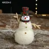 Novas Decorações de Natal: Bonecos de Neve e Ursos de Natal para Vitrines de Shopping e Hotel, Enfeites de Boneco de Neve para Cena de Natal