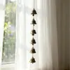 Campanilla de viento de metal de seis campanas retro desgastada adorno colgante para puerta ventana patio B&B artículo colgante de decoración suave dropshipping