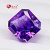 Violeta Cuadrado Biselado Pequeño Octágono Alta Calidad Hielo Triturado Corte Flor de Hielo Piedra Sintética Zirconia Sintética Piedra Blanca