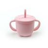 Amazon Taza de pajita de silicona para niños Taza de agua a prueba de fugas y caídas para niños Taza de agua aislante Taza de agua de silicona Fabricante de tazas de agua de silicona