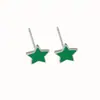 Brincos de Prata 925 Agulha Estrela, Piercing Simples, Brincos de Cola Estrela de Cinco Pontas, Mini, Compactos, Não é Necessário Tirar os Brincos ao Dormir