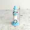 Adornos de Faro de Madera Estilo Mediterráneo, Decoraciones para el Hogar, Accesorios Creativos para Fotografía, Souvenirs de Playa
