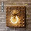 Lámpara de pared retro china Cabeza de dragón de viento faro exterior creativa patio sala de estar pasillo pasillo decoración Zen