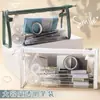 [Venta de Liquidación] Estuche transparente, gran capacidad, diseño simple, ideal para exámenes, adecuado para estudiantes de secundaria y primaria, bolsa de papelería estilo japonés