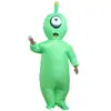 Fantasia Inflável de Halloween para Palco Engraçada Alien Ciclista Boneco Traje Inflável Fantasia para Festa Performance Amazon