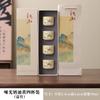 Juego de Regalo de Taza de Té Qianli Jiangshan Taza de Maestro de Cerámica Taza para Preparar Té Kung Fu en Casa Regalo para Eventos de Negocios