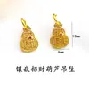 Retención de Color Alta Oro Incrustado Zircón Cortado Riqueza y Buena Fortuna Futuro Auspicioso Colgante de Pincel Cuentas Separadas Accesorios de Cuentas