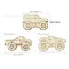 3 Virutas de Madera de Camión Pequeño sin Terminar en Stock Decoración DIY para Fiestas en Casa Niños Manualidades Pintura Creativa Virutas de Madera