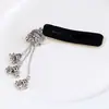Grampo de Cabelo com Franja de Sino de Cristal Pesado Brilhante Diamante Presilha BB Estilo Étnico Presilha Lateral Retrô Acessório de Cabeça para Mulheres Atacado