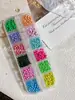Acessórios Coloridos de Aço para Unhas Arco-Íris Dopamina Feijões de Gel Bolhas Macaron 3D Decorações DIY para Unhas