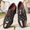 Comercio Exterior Transfronterizo Tallas Grandes 48 Puntera Puntiaguda Zapatos de Piel Moda Masculina Bloque de Color Versátiles Zapatos de Piel Estilo Británico Zapatos Pequeños de Piel Zapatos de Moda para Hombre