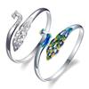 Pulsera para mujer de estilo étnico, colorida, con forma de pavo real, gota de aceite, Fénix, regalo conmemorativo para esposa, novia, fabricantes de joyería