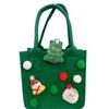 Bolsa de Fieltro Navideña Transfronteriza Estilo Tiktok, Bolsa de Fieltro Creativa para Regalo de Nochebuena de Dulces para Niños
