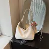 Bolsa feminina transfronteiriça retrô de grande capacidade, nova bolsa tote coreana de nicho outono 2026, bolsa versátil de ombro e transversal
