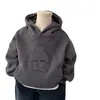 Sudadera con capucha y forro polar para niño Todo en uno de forro polar Otoño/Invierno Jersey 2026 Estilo Nuevo Pequeño/Mediano Niños Dibujos Animados Bonito Superior Moderno