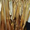 Tela de Folia Dorada de una Cara para Decoración de Fondos de Bodas y Festivales, Cortina de Boda, Tela para Ropa de Escenario, Cortina