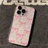 Diseño de lazo para niña, compatible con fundas de teléfono Apple 17/16/15/13 Pro Max, funda transparente espacial para iPhone 18