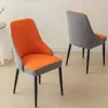Capa para Cadeira Curva com Braços, Estilo Nórdico, Totalmente Elástica, Capa Espessa para Cadeira de Jantar, Capa para Banqueta, Capa para Cadeira de Jantar, Resistente a Manchas