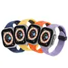 Adequado para Pulseira de Apple Watch S1-10 Geração Ultra Hermes Fivela Dobrável Monocromática Pulseira Esportiva de Silicone
