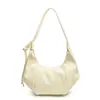 Estilo Coreano Ins Gran Capacidad Retro Cuero Suave Bolso Dumpling Bolso de Hombro Cruzado Casual Versátil Estilo Perezoso para Mujer